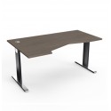 WUTEH biurko Smile SL-9 (100/80x160 cm) lewe