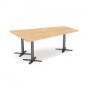 WUTEH stół konferencyjny w kształcie trapezu Clover SK-120 (200x141 cm)