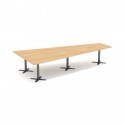 WUTEH stół konferencyjny w kształcie trapezu Clover SK-122 (380x197,5 cm)