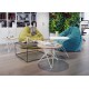 kwadratowy stolik z okrągłym blatem loft lf-4