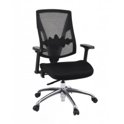 Pomarańczowe krzesło biurowe Grospol fotel biurowy Futura 3S Plus
