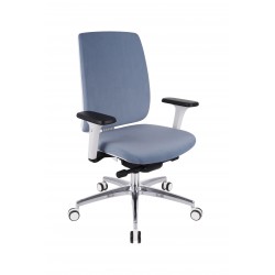 Czerwone krzesło biurowe Grospol fotel biurowe VALIO WT, bez zagłówka
