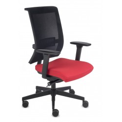 Pomarańczowe krzesło biurowe Grospol fotel biurowy Level BS 
