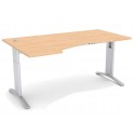 WUTEH biurko Flex-R  FL-9R (100x160 cm) z wcięciem P