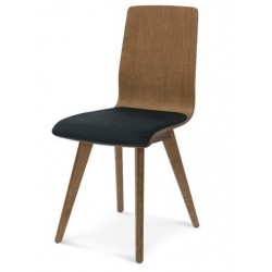 Szare krzesło do jadalni Fameg krzesło CLEO A-1601 tapicerowane siedzisko
