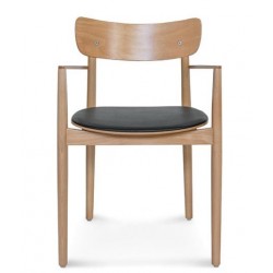 FAMEG fotel B-1803 całe drewniane lub z tapicerowanym siedziskiem