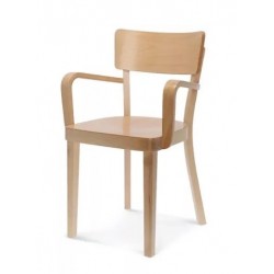 Fameg fotel SOLID B-9449 całe drewniane lub z tapicerowanym siedziskiem