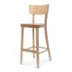 Fameg hoker, stołek barowy SOLID BST-9449 cały drewniany