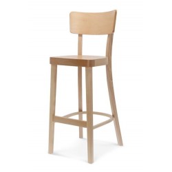 Fameg hoker, stołek barowy SOLID BST-9449 cały drewniany