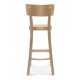 Fameg hoker, stołek barowy SOLID BST-9449 cały drewniany