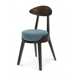 Niebieskie krzesło do jadalni Fameg krzesło UMA  A-1505 tapicerowane siedzisko
