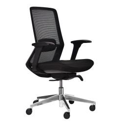 Szary fotel biurowy Dac Mobel Ergonomiczny Fotel biurowy DAC E