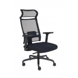 Czarny fotel GROSPOL fotel biurowy  Ergofix czarny
