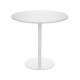 Grospol stolik Jula Table LOW MDF, okrągły blat o śr. 80cm, wys. 74 cm
