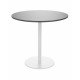 Grospol stolik Jula Table LOW MDF, okrągły blat o śr. 80cm, wys. 74 cm
