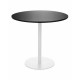 Grospol stolik Jula Table LOW MDF, okrągły blat o śr. 80cm, wys. 74 cm