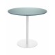 Grospol stolik Jula Table LOW MDF, okrągły blat o śr. 80cm, wys. 74 cm