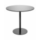 Grospol stolik Jula Table LOW MDF, okrągły blat o śr. 80cm, wys. 74 cm