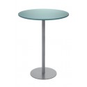 GROSPOL stolik Jula Table High MDF, okrągły blat o śr. 80 cm, wys. 110 cm
