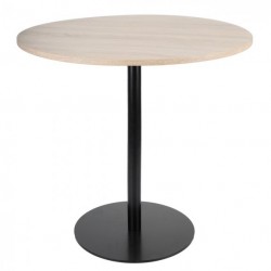 Grospol stolik Jula LOW Table Laminat, okrągły blat o śr. 80cm, wys. 74 