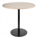 GROSPOL stolik Jula Low Table Laminat, okrągły blat o śr. 80 cm, wys. 74 cm