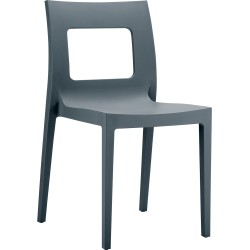 Szare krzesło do jadalni Siesta krzesło do jadalni lub kawiarni LUCCA
