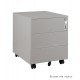Unique Meble Metalowy kontener biurowy XD-041-3 srebrny