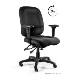 Biały fotel biurowy Unique Meble Fotel ergonomiczny Lider