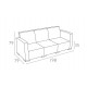 Siesta sofa trzyosobowa MONACO XL