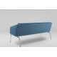 Marbet Style Sofa FIN 3 z podłokietnikami, podstawa metalowa