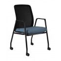 GROSPOL krzesło konferencyjne Axel 4L  Roll Black