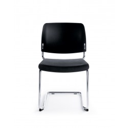PROFIM krzesło konferencyjne plastikowe czarne na płozie Bit 550V (2P)