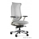 UNIQUE MEBLE fotel biurowy Focus szary siatka i tkanina