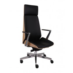 GROSPOL fotel Moon Wood HD fornir dębowy AL1 