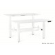 UNIQUE MEBLE biurko elektryczne Fighter Single Desk biały stelaż (140x70 cm)