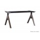 UNIQUE MEBLE biurko Mars Manager Desk czarny stelaż (150x80 cm)
