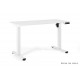UNIQUE MEBLE biurko elektryczne Metis biały stelaż i blat ( 120x60 cm)