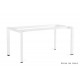 UNIQUE MEBLE Pason Manager Desk biały stelaż (150x80 cm)
