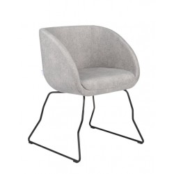 Grospol krzesło JULA V na stalowej płozie do salonu, jadalni