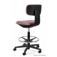 UNIQUE MEBLE fotel biurowy Robin z podnóżkiem, czarny stelaż