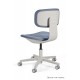 UNIQUE MEBLE fotel biurowy Robin z poliuretanu, szary stelaż