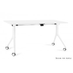 UNIQUE MEBLE biurko składane Carl biały stelaż (150x80 cm)