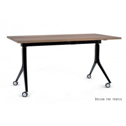 UNIQUE MEBLE biurko składane Carl czarny stelaż (150x80 cm)