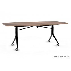 UNIQUE MEBLE stół składany Carl czarny stelaż (240x100 cm)