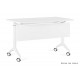 UNIQUE MEBLE biurko składane Yumi S z panelem maskującym, biały stelaż (120x70 cm)