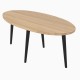 POPIÓŁ stolik owalny P4 dąb 120 cm