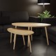 POPIÓŁ stolik owalny P4 dąb 120 cm