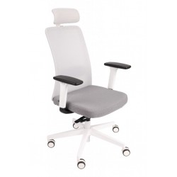 Biały fotel biurowy GROSPOL fotel biurowy Nico WS HD
