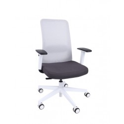 Biały fotel biurowy GROSPOL fotel biurowy Nico WS 