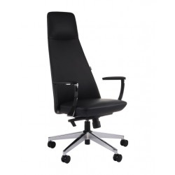 Grospol fotel gabinetowy NOZO czarny SN1 skóra